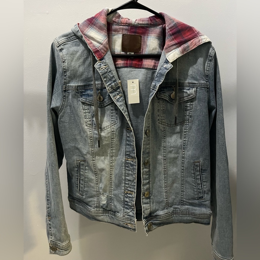 Maurice’s jean jacket with hood